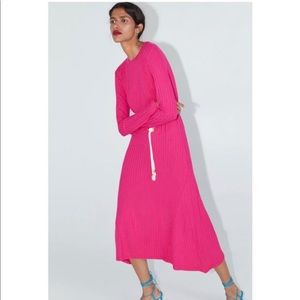 Zara fuchsia maxi dress